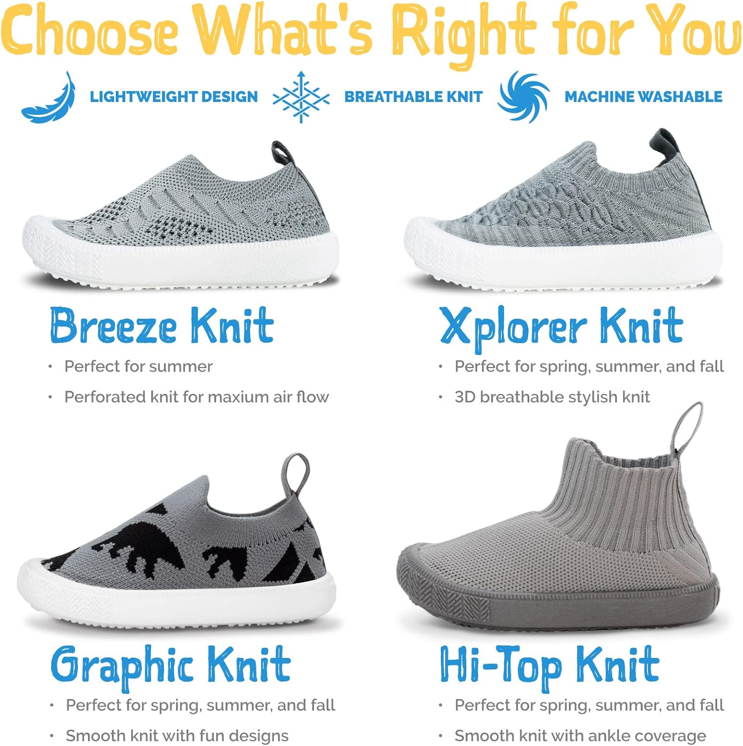 Breeze Knit Shoes | Washable Summer Sneakers (Baby/Toddler/Little Kid)