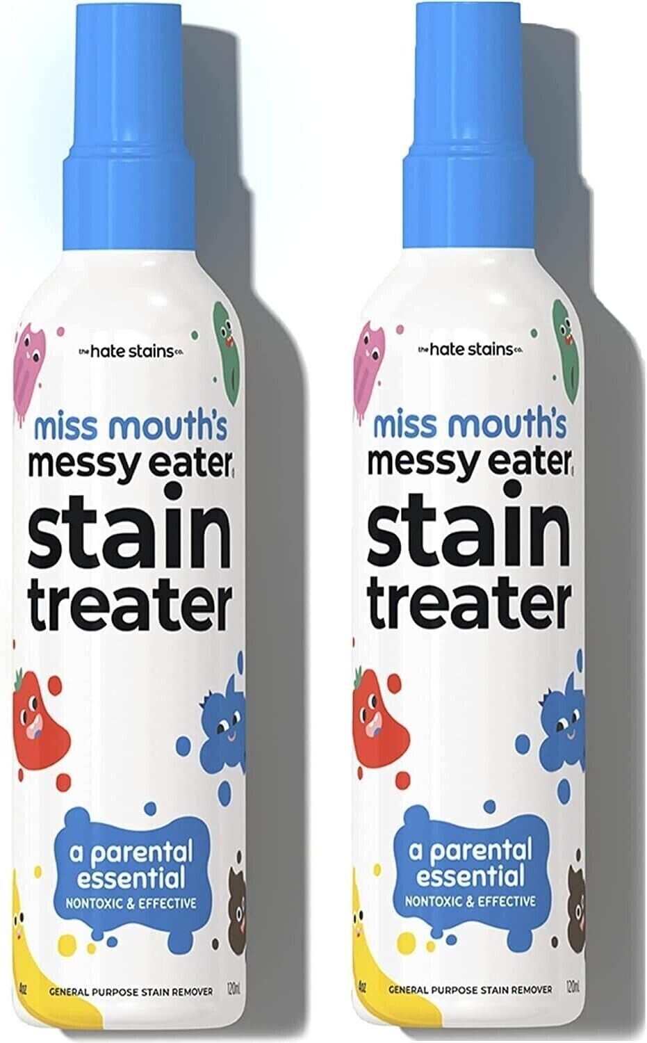 Miss Mouth'S Messy Eater Stain Treater Spray - 4Oz 2 Pack Stain Remover -Newborn