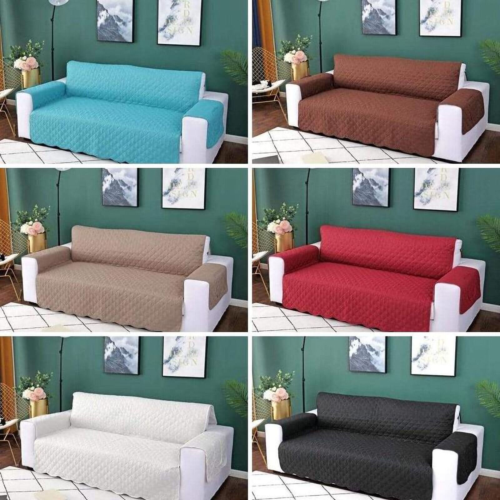 2024 1/2/3 Seater Pet Sofa Protector Cover Quilted Couch Covers Lounge Slipcover