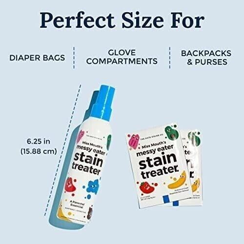 Miss Mouth'S Messy Eater Stain Treater Spray - 4Oz 2 Pack Stain Remover -Newborn