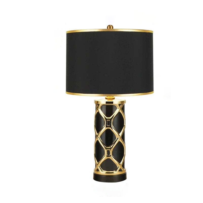 Ceramic and Gold Table Lamp