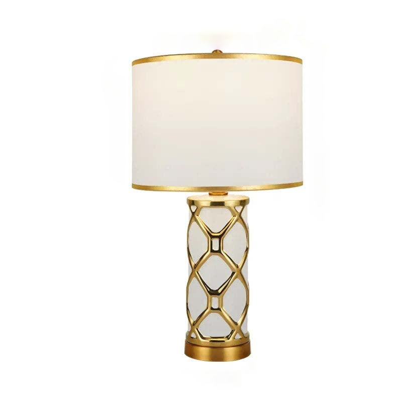 Ceramic and Gold Table Lamp