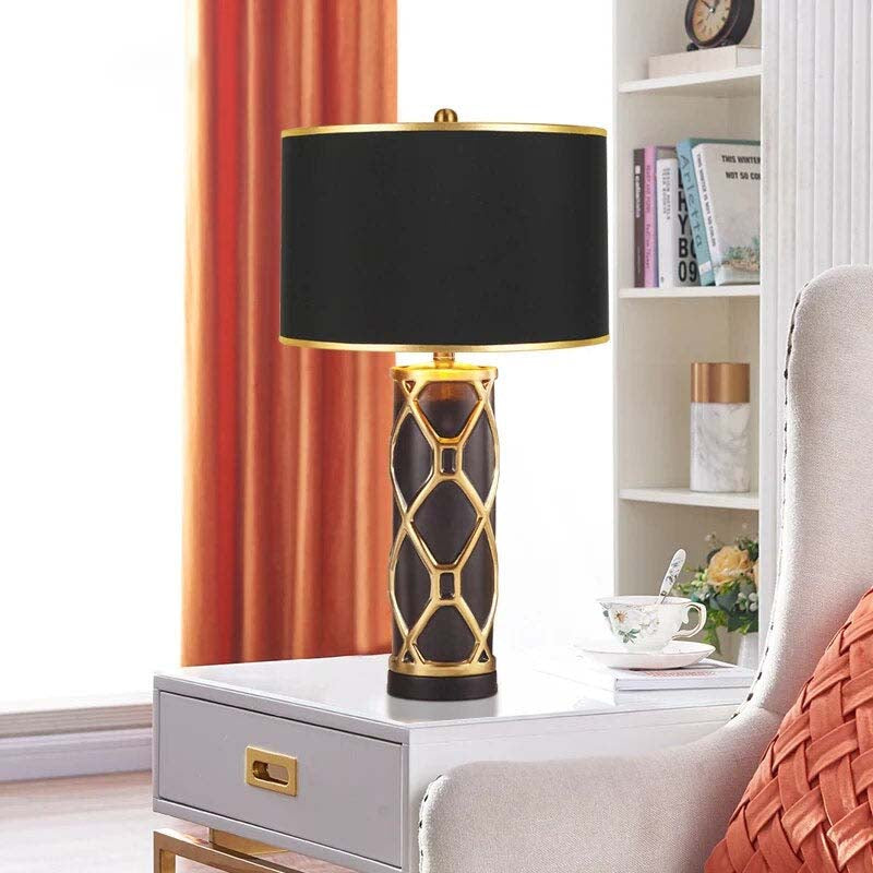 Ceramic and Gold Table Lamp