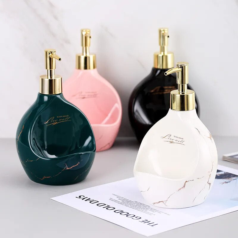 Multifunctional Ceramic Soap Dispenser