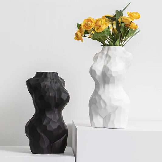 Female Torso Ceramic Vase