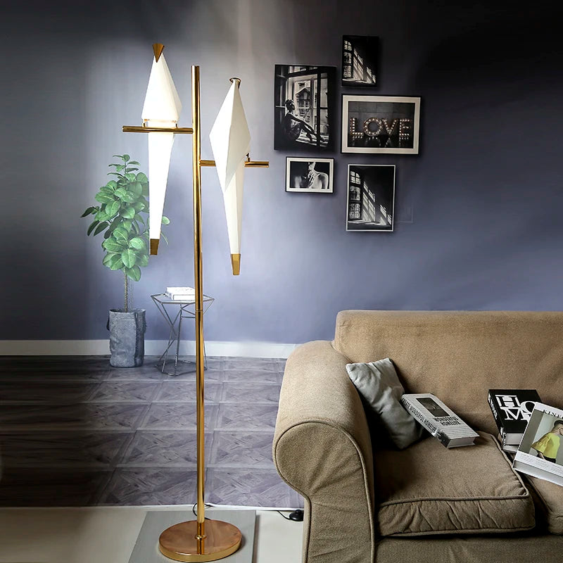 Acrylic Bird Floor Lamp 